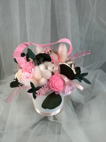 童籃 / 小花籃  乾燥花 / 永生花 新娘花藝 CHILD-01 ( 單個 )