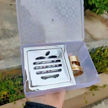 🎉熱賣好物🎉​6釐不鏽鋼加厚蘋果銅自封式地漏 陽臺浴室廚房廚房防蟲防臭地漏4寸