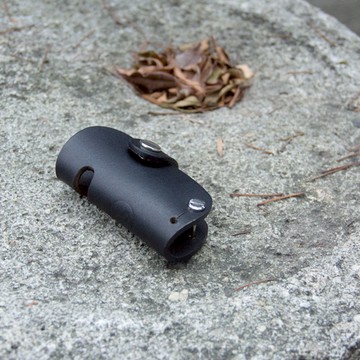 DUAL｜真皮創意汽車鑰匙包/手機架 - 圓弧經典黑