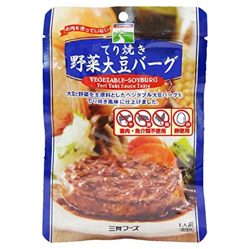 三育フーズ てり焼き野菜大豆バーグ 100g×5個