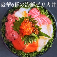 豪華6種の海鮮ピリカ丼(4食セット)