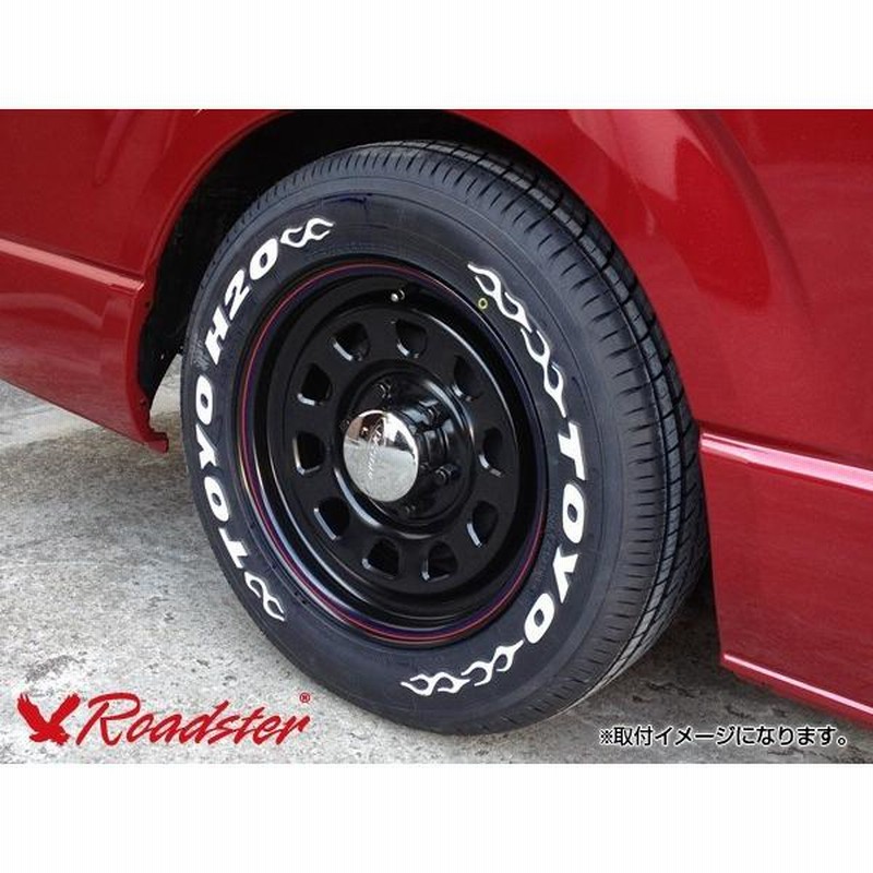 ハイエース 200系 ホイールセット DAYTONA-RS ブラック 15インチ