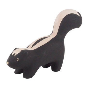 T-Lab. 手刻原木小動物 臭鼬 日本設計印尼製造 1入  不適用