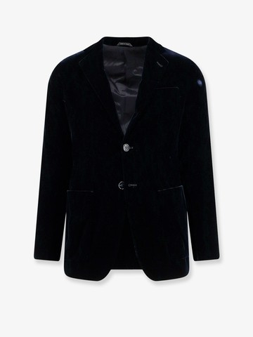 Upton velvet blazer - GIORGIO ARMANI - gender_Man