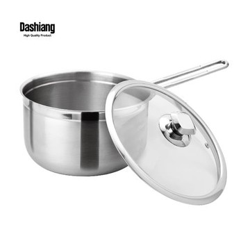 【Dashiang 大相】316不鏽鋼單把湯鍋19cm (316不鏽鋼湯鍋 附玻璃蓋)