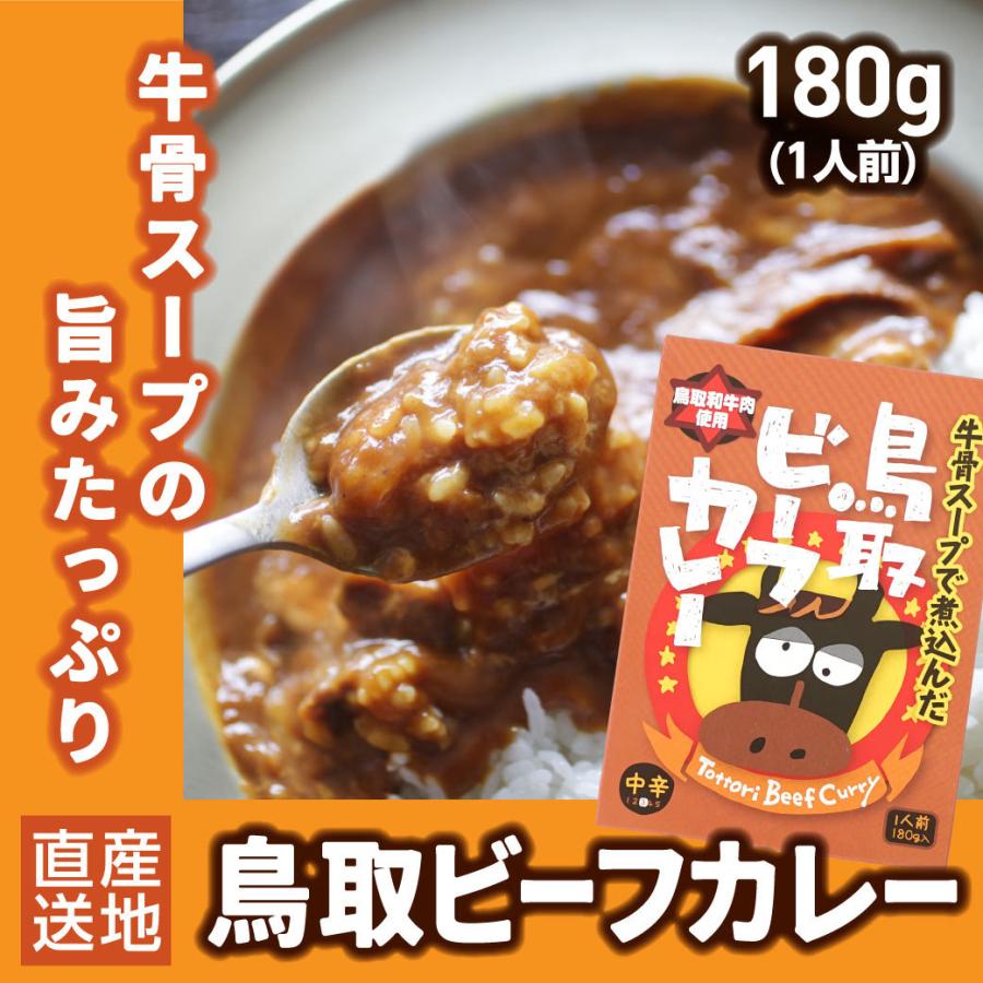 カレー レトルト 鳥取ビーフカレー 中辛 180g 1食 鳥取和牛 鳥取県産 贈答用 ギフト プレゼント