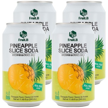 Fruit.B 真的鳳梨氣泡飲  4個  340ml