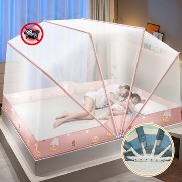 免安裝折疊便攜式蚊帳(六骨加強款)雙人1.5m床-190X135X90cm