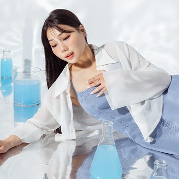 【PolyLulu】 透膚皺皺喇叭袖短版襯衫