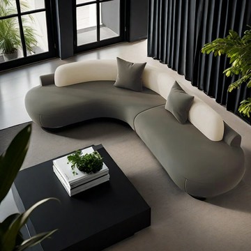 公司貨免運 L型沙發 接待沙發 洽談沙發 設計師款l型轉角沙發弧形沙發半圓形小戶型拐角沙發客廳沙發接待 最低價 快速出貨