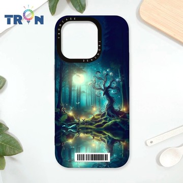 TRON iPhone 16 Pro 奇幻森林系列 防摔太空載具殼 透白 軟硬 手機殼