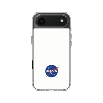 iPhone Air Clear Case（相機按鈕） 透明 - NASA - Meatball (White)