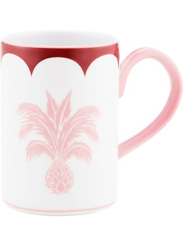AQUAZZURA CASA - Jaipur porcelain mug (38cl) - unisex - Porcelain - One Size - Red