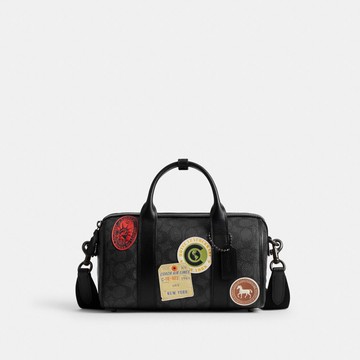 GOTHAM DUFFLE 24 經典 SIGNATURE 帆布徽章裝飾手袋