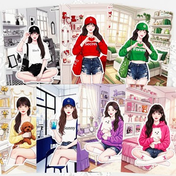 隨性女孩紙膠帶