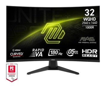 MSI 微星 MAG 325CQF 31.5吋 曲面螢幕 1000R 2K 180Hz 電腦螢幕
