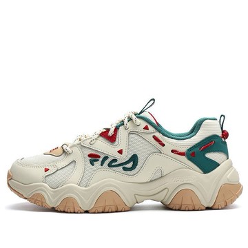(WMNS) FILA Fluid 4 Sneakers 'Cream Green Red'