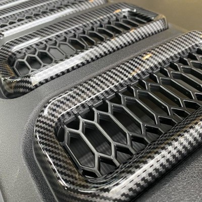 ジムニーJB 64/74マットブラッククロームダクトグリル 【LED デイライト 新型 ジムニー JB64 ジムニーシエラ JB74 カスタムパーツ W-TYPE