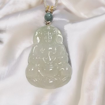 冰種翡翠觀音菩薩項鍊 | 天然緬甸玉翡翠A貨 | 送禮