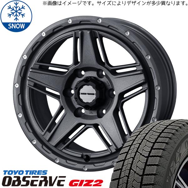 195/65R16 スタッドレスタイヤホイールセット パジェロミニ etc (TOYO OBSERVE GIZ2 u0026 MUDVANCE07 5穴  114.3) | LINEショッピング