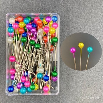 臺灣出貨⚡珠針固定針大頭針裁縫立裁定位珠針手工縫紉棉花娃娃衣服固定針 4UDV