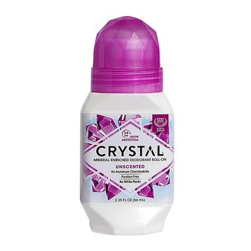 美國【CRYSTAL】礦物鹽消臭滾珠瓶(無香液態-粉)66ml