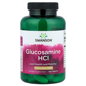 Swanson, 氨基葡萄糖鹽酸鹽，1500 毫克，100 片
