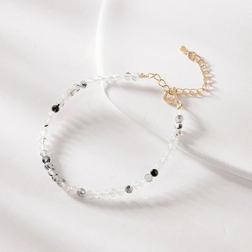 [水晶]MARIGOLD暗夜曙光黑髮晶串珠手鍊