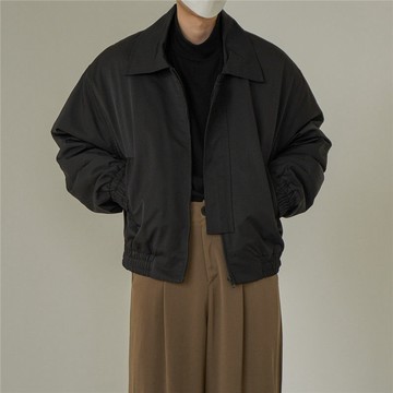 【免運】夾克外套男  春秋季痞小衆潮牌寬鬆雙層棒球服外套 美式外套 男生穿搭 防風外套 棒球外套 夾克 高街飛行員夾克男