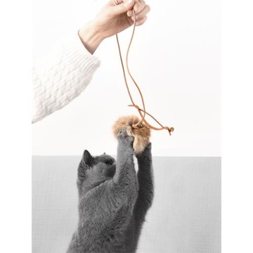 limolimo逗貓球diy逗貓棒帶鈴鐺耐咬貓玩具毛絨球兔毛球自嗨cats