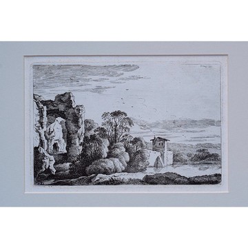 有廢墟的風景 - 迪特里西 & 雷希貝格 - 版畫掛畫