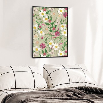 連續 • 爭艷-北歐風植物裝飾畫/送禮小物/複製畫/春天/禮物推薦