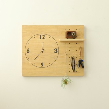 優樂悅~小木良品電表箱遮擋箱時鐘配電箱裝飾創意北歐洞洞板電表箱裝飾洞洞板