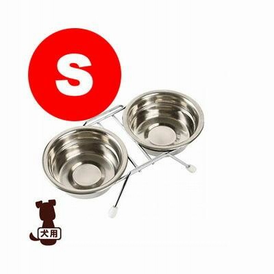 カタカタ鳴らないツインディッシュS  ドギーマン▼a ペット ドッグ グッズ 食器