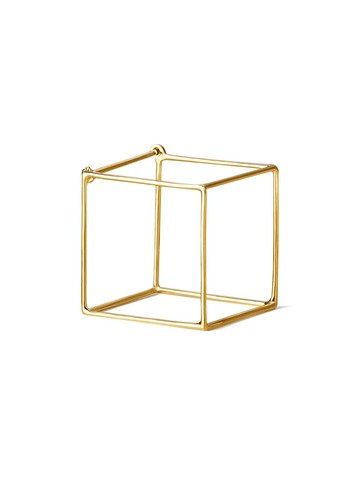 Shihara - Square Earring 20 - women - 18kt Yellow Gold - One Size - Metallic