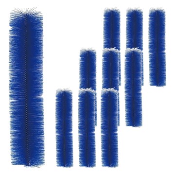 電扇除塵刷 尼龍塑料鐵絲材質 長51.5cm 寬9.5cm  深海藍  10支
