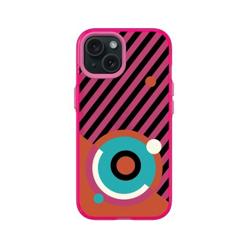 iPhone 15 JellyTint 粉漾桃 - NASA - Helix Nebula - Bauhaus Style