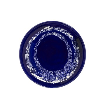 比利時Serax｜OTTO圓盤2入禮盒組19cm-靛藍/白圈