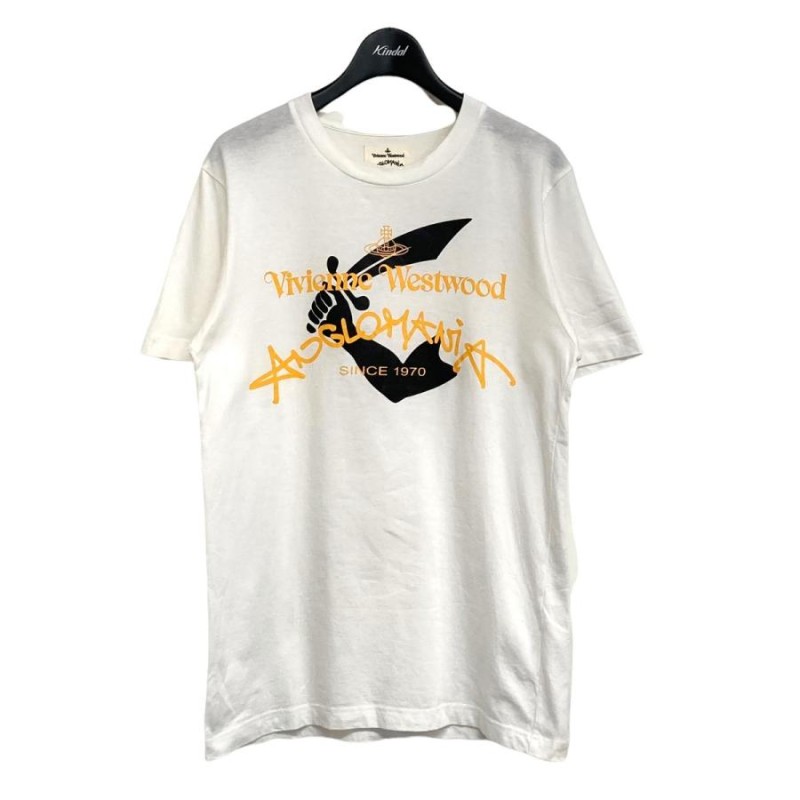 VIVIENNE WESTWOOD ANGLOMANIA プリントクルーネックTシャツ ホワイト