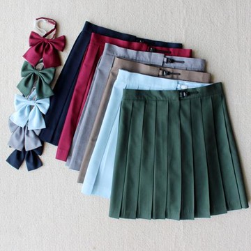 JK格子裙半身裙制服裙短裙百折裙A字裙正統調節高腰裙學生裙校服
