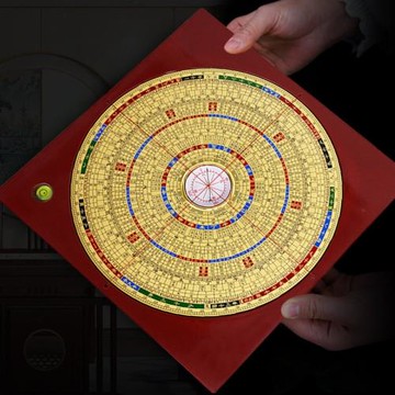 高檔羅盤高精度專業銅面三元三合綜合羅盤隨身攜帶指南針羅經羅庚