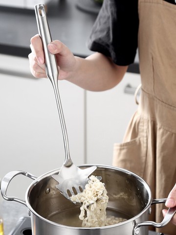 304不銹鋼粉扒 撈面勺粉撈漏勺廚房意面撈粉工具面條撈勺