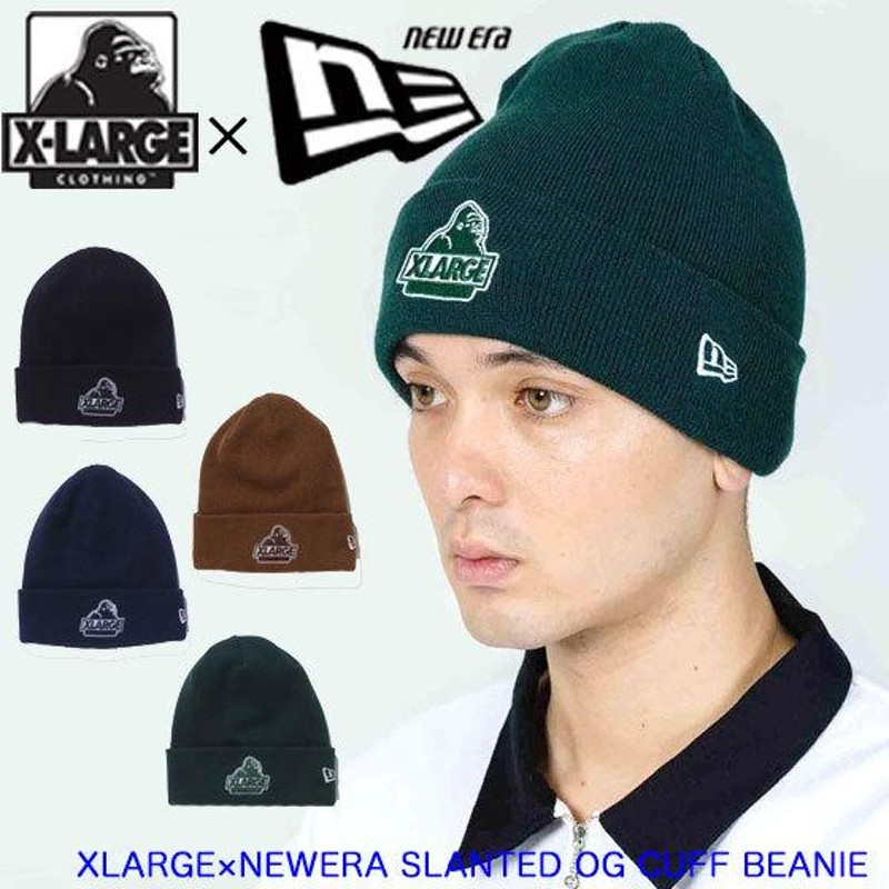 エクストララージ ニット帽 XLARGE×NEWERA SLANTED OG CUFF BEANIE