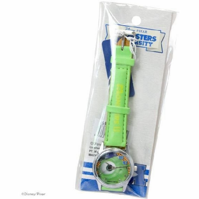 ディズニー モンスターズ ユニバーシティ モンスターズ インク キャラクターウォッチ 腕時計 マイクアップ柄 黄緑 Mu103 通販 Lineポイント最大0 5 Get Lineショッピング