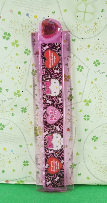 【震撼精品百貨】Hello Kitty 凱蒂貓 摺疊尺-桃豹紋圖案 震撼日式精品百貨