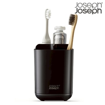 Joseph Joseph 牙刷收納盒(三格)-霧黑