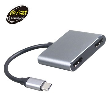 【伽利略】Type-C HDMI 4K2K 2埠+U3+PD轉接【三井3C】