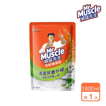 威猛先生 地板清潔劑補充包-清新早晨1800ml