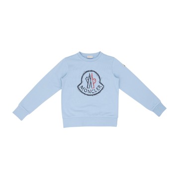 Moncler Enfant Kids 藍色圓領衛衣