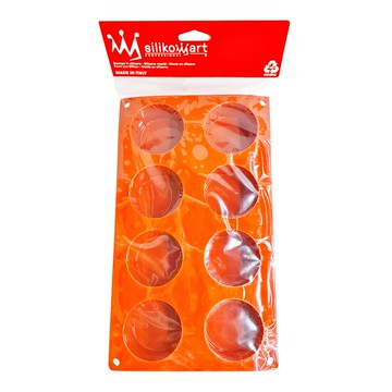 Silikomart 8連布丁模 矽膠材質  295 x 175 x 35mm  1個